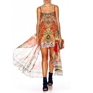 RARE! New with Tags! Camilla Cameos Dance Overlay High Low Dress Size Small b104